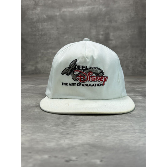 Vintage 90s Disney Reel Art Of Animation Embroidered Spellout Strapback Hat OSFA