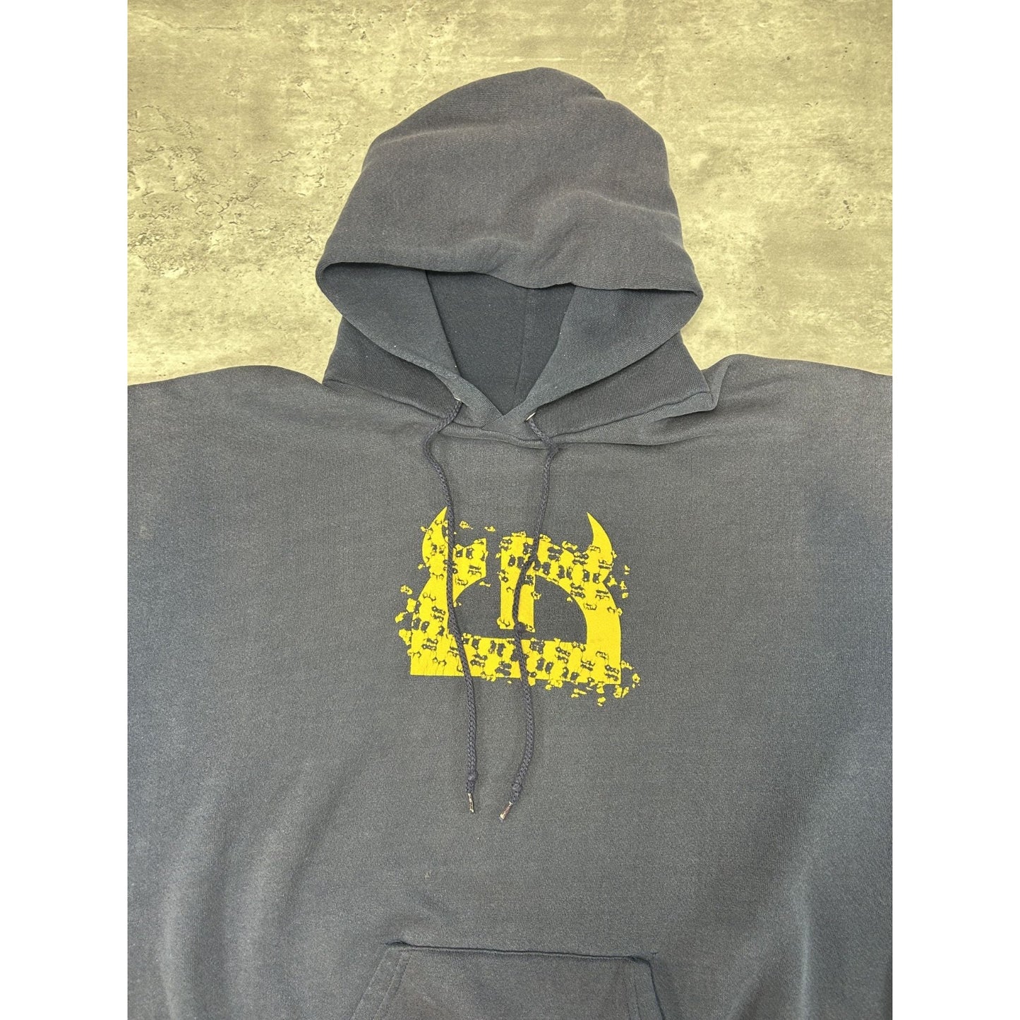 Vintage Little Devil Skateboards Graphic Logo Pullover Hooded Sweatshirt Size XL
