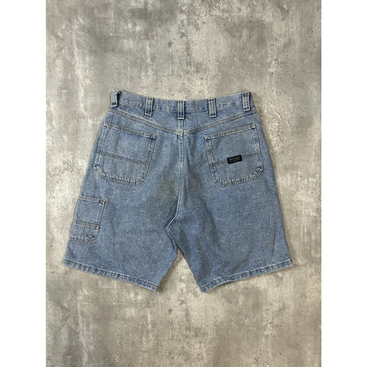 Vintage Wrangler Authentic Medium Wash Denim Five Pocket Shorts Size 35