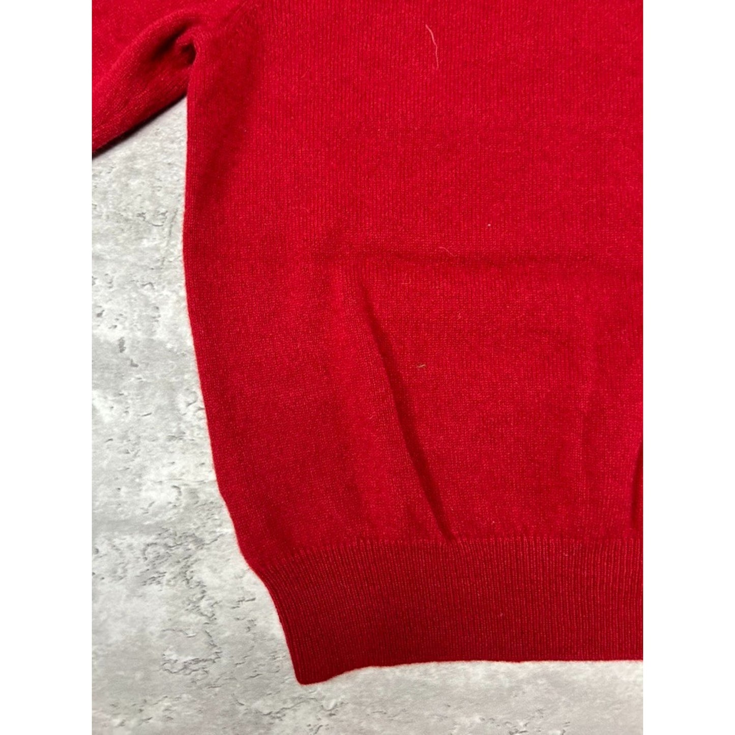 Vintage Polo Ralph Lauren Embroidered Pony 100% Wool V Neck Sweater Size Small