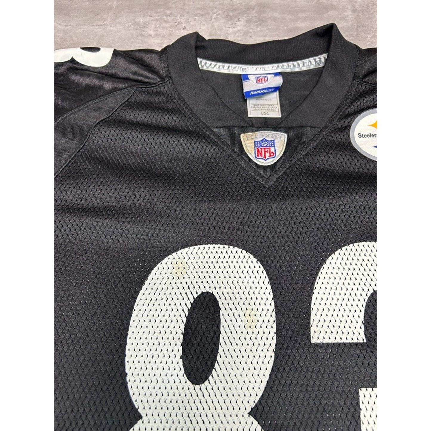Vintage Heath Miller #83 Pittsburgh Steelers Reebok Football Jersey Size Large