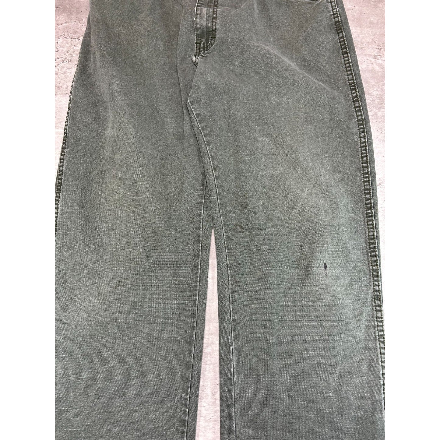 Vintage Dickies Canvas Workwear Five Pocket Pants Size 39 Green