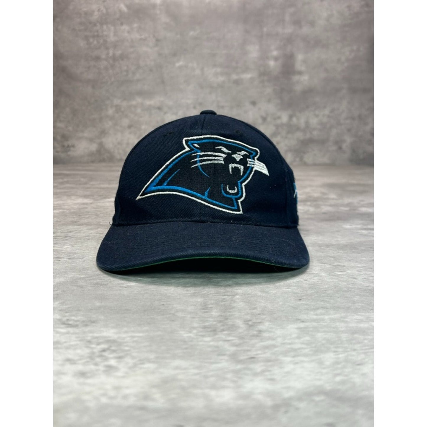 VTG 90s Carolina Panthers NFL Sports Specialties Plain Logo Snapback Hat OSFA
