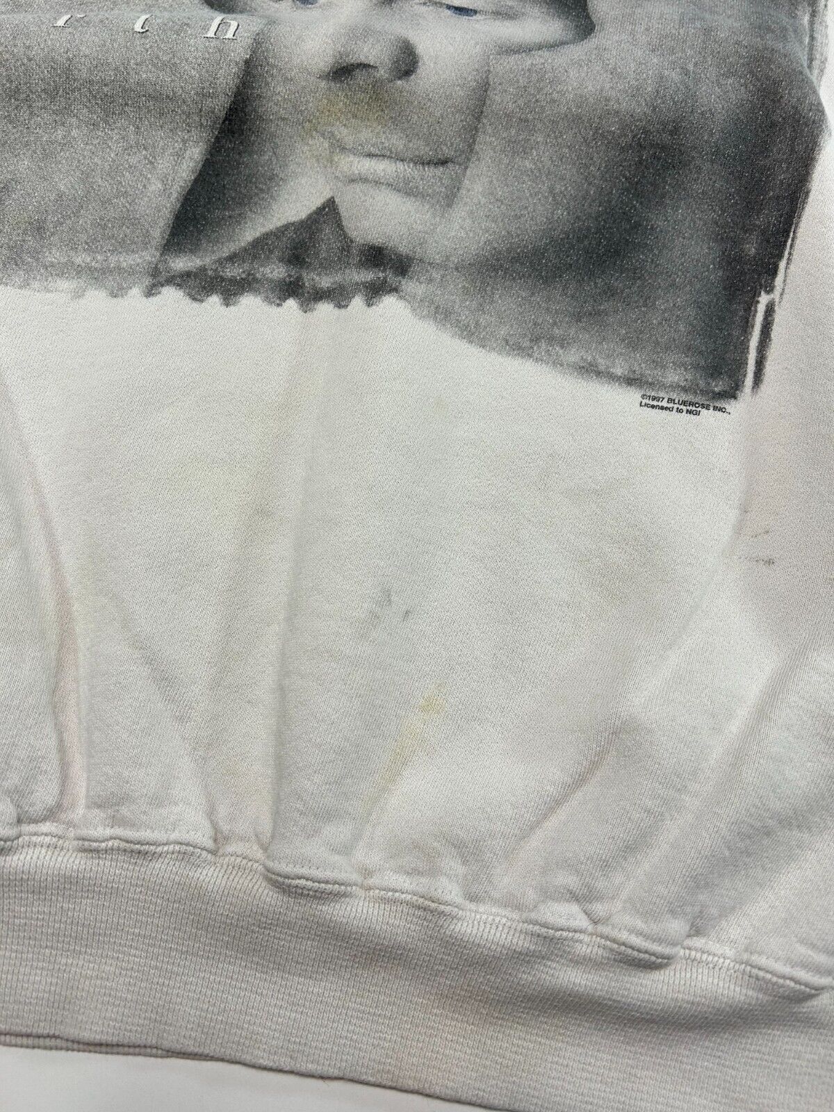 Vintage 1997 Garth Books Portrait Graphic Country Music Promo Sweatshirt Size XL