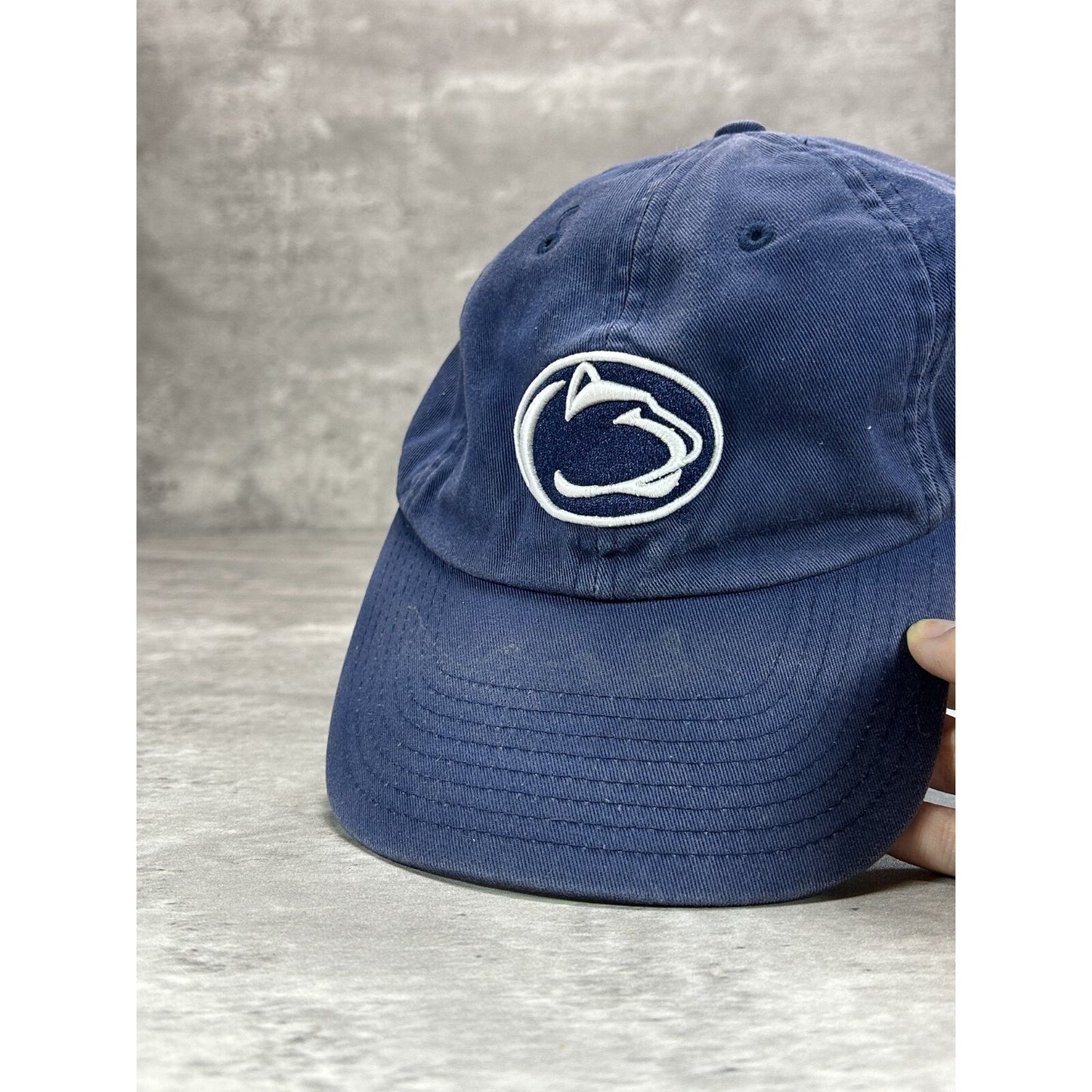 Penn State Nittany Lions NCAA Embroidered Logo Strapback Hat OSFA Navy Blue