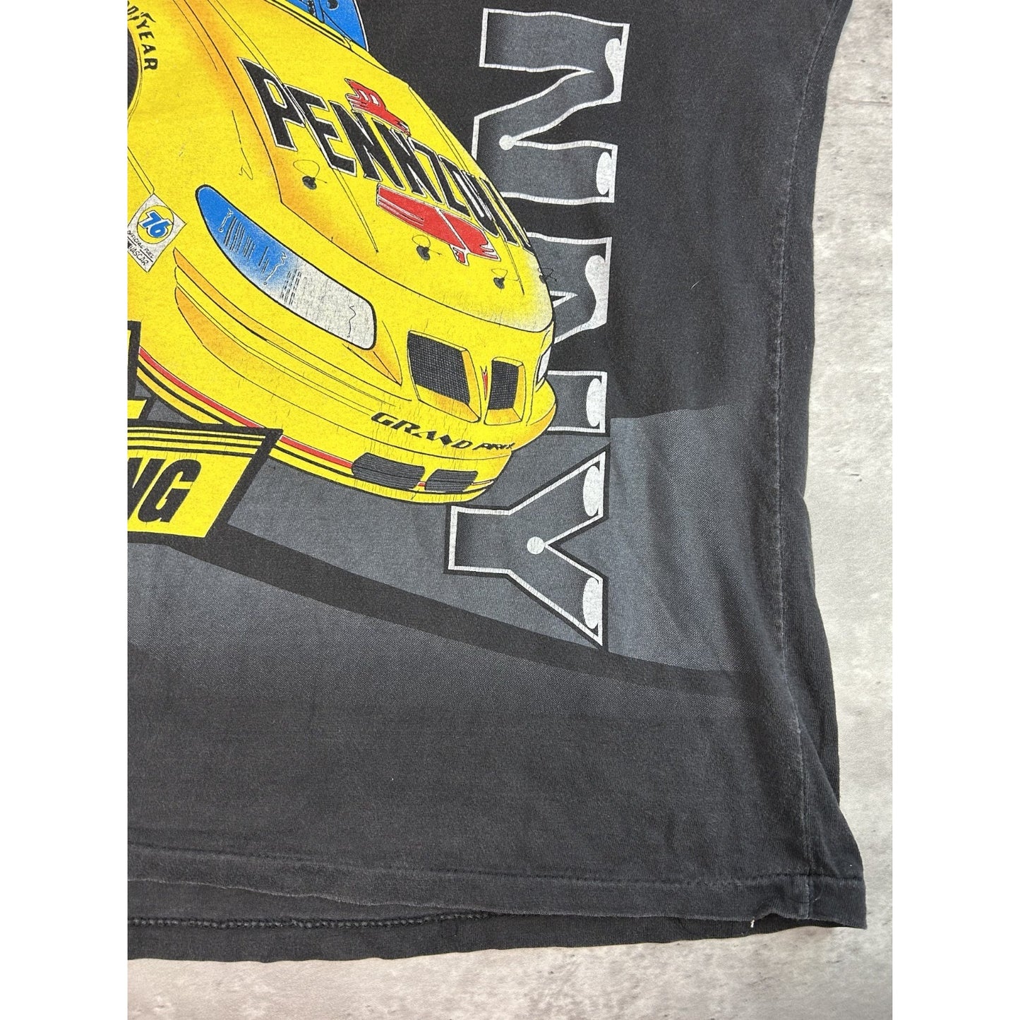 VTG 90s Johnny Benson #30 Pennzoil Racing Nascar All Over Print T-Shirt Size XL