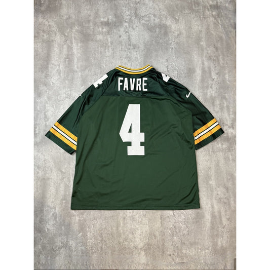 Vintage 90s Brett Favre #4 Green Bay Packers NFL Nike Football Jersey Size XL