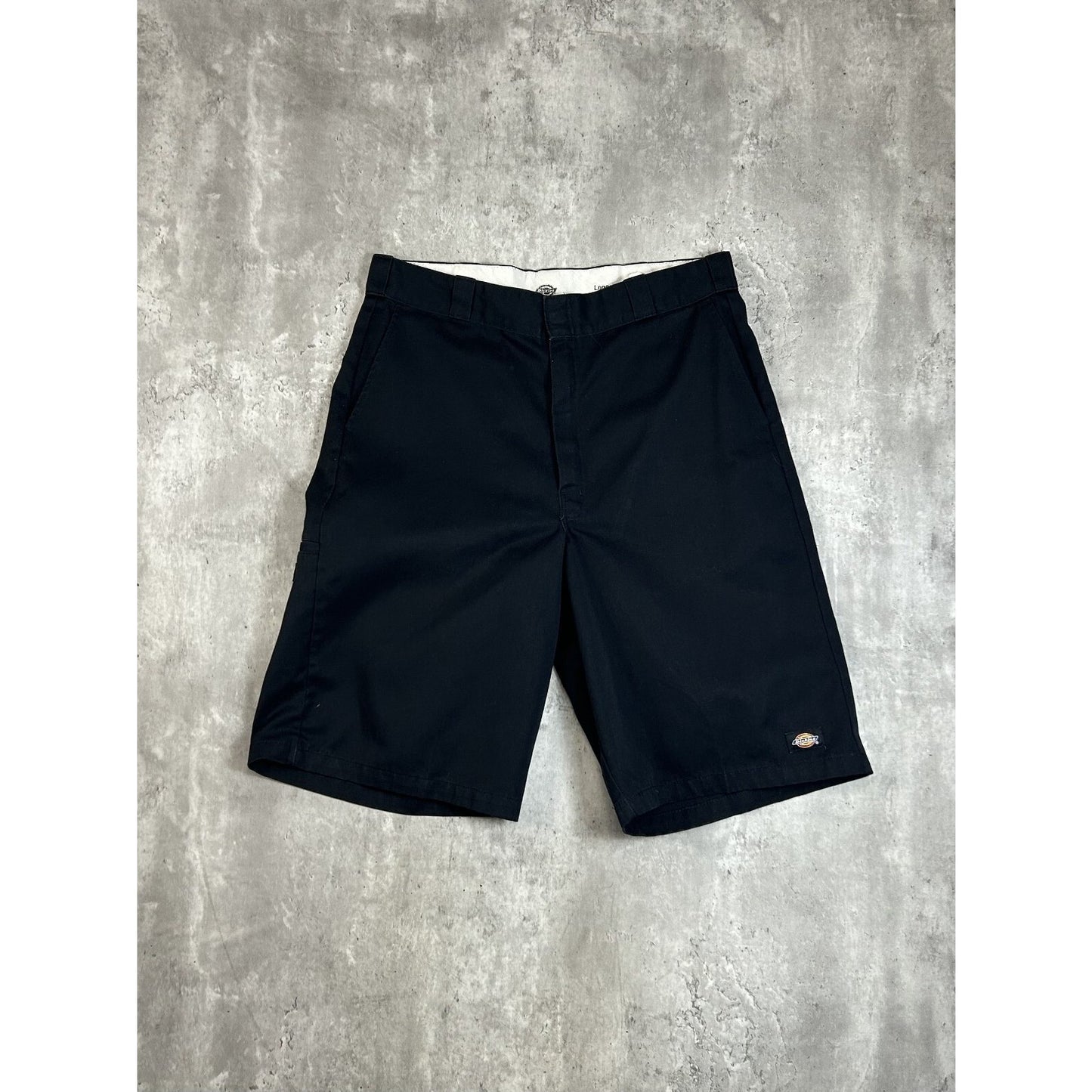 Vintage Dickies Loose Fit Canvas Workwear Five Pocket Shorts Size 35 Black