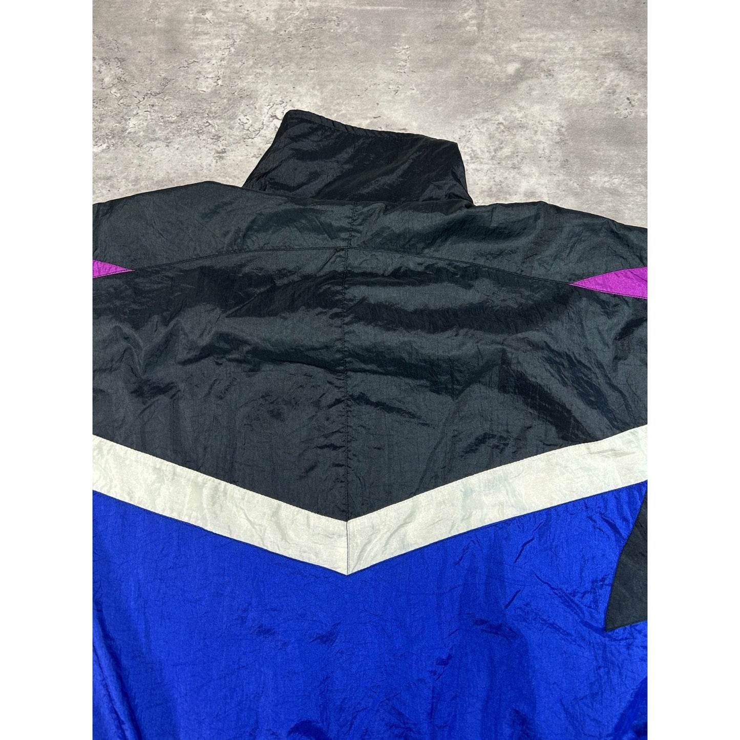 Vintage 90s USA Olympics Embroidered Logo Full Zip Windbreaker Jacket Size Small