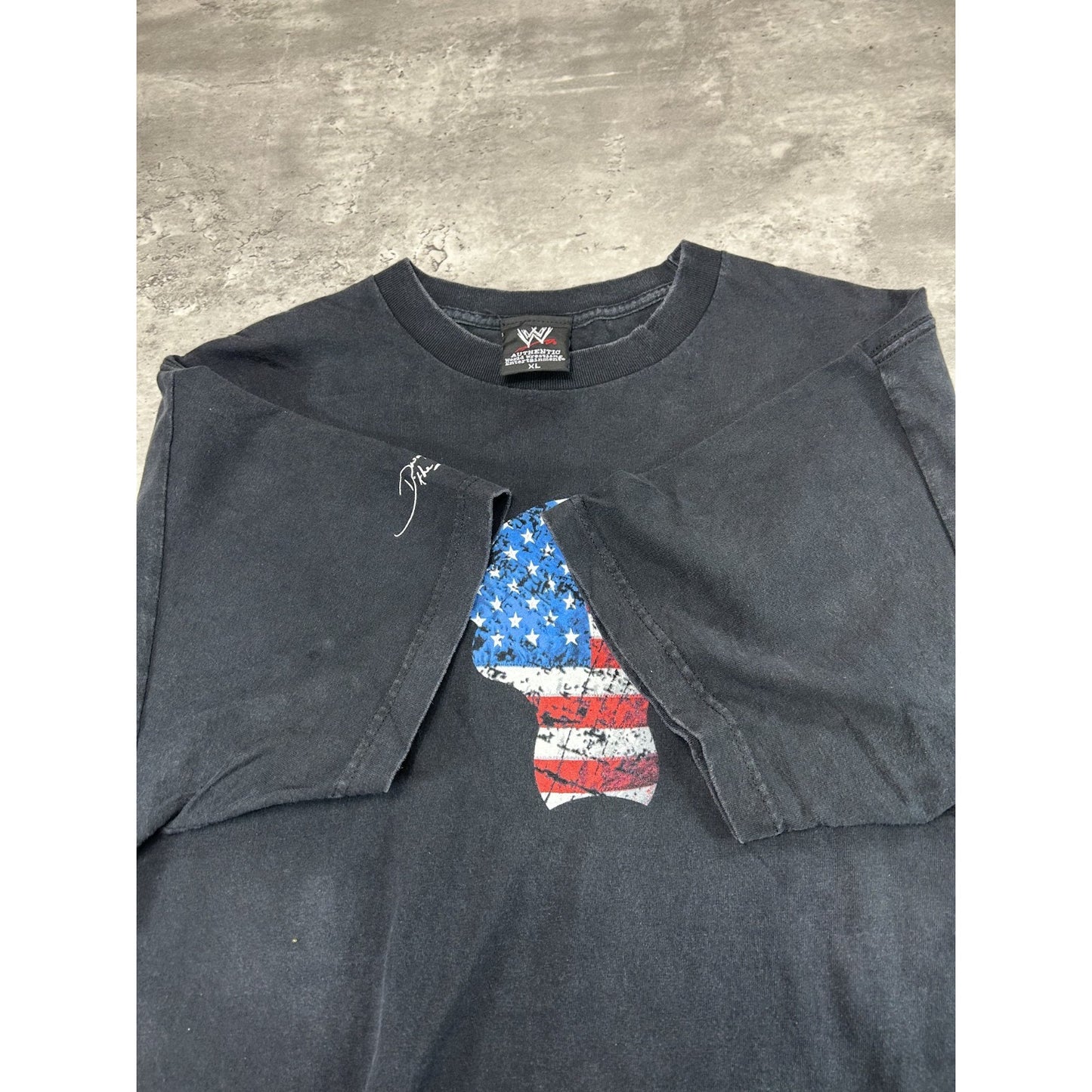 WWE The Rock Team Bring IT Wrestling Graphic T-Shirt Size XL Black