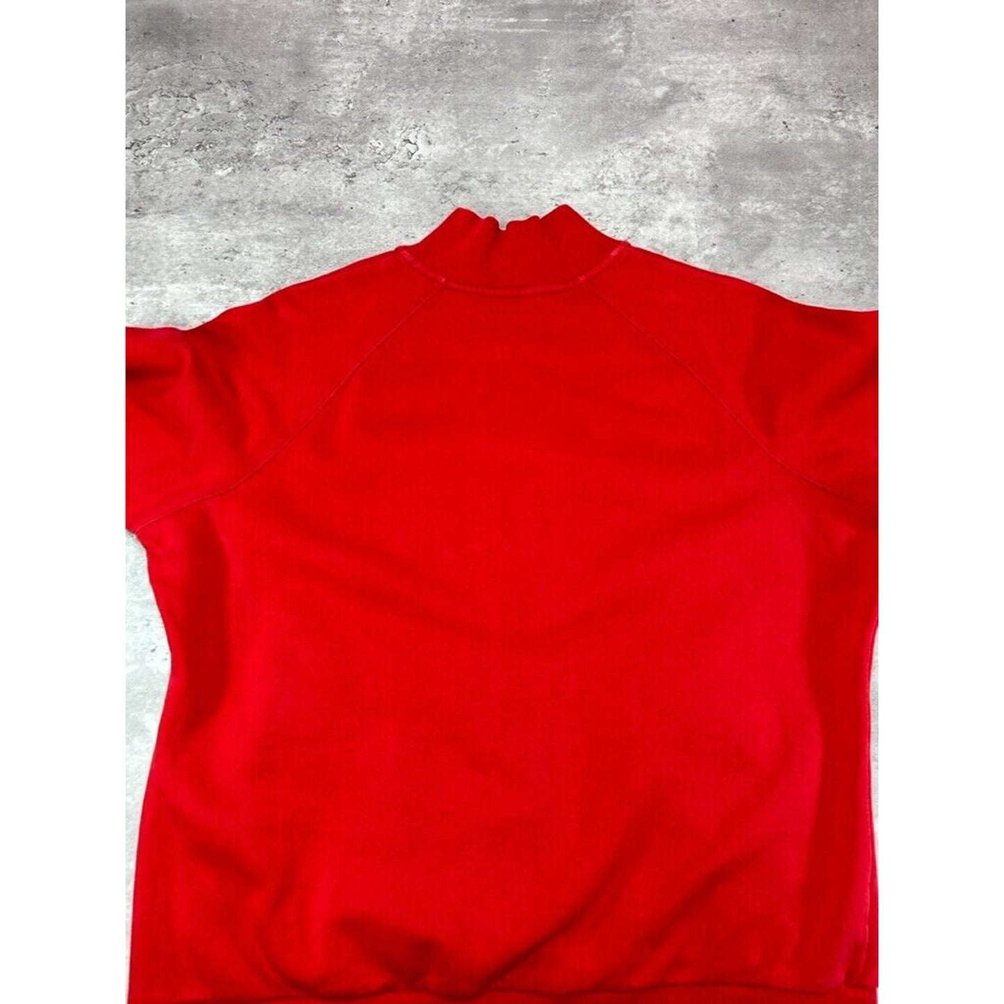 Vintage Y2K Womens Nike Embroidered Swoosh 1/2 Zip Sweatshirt Size XL Red