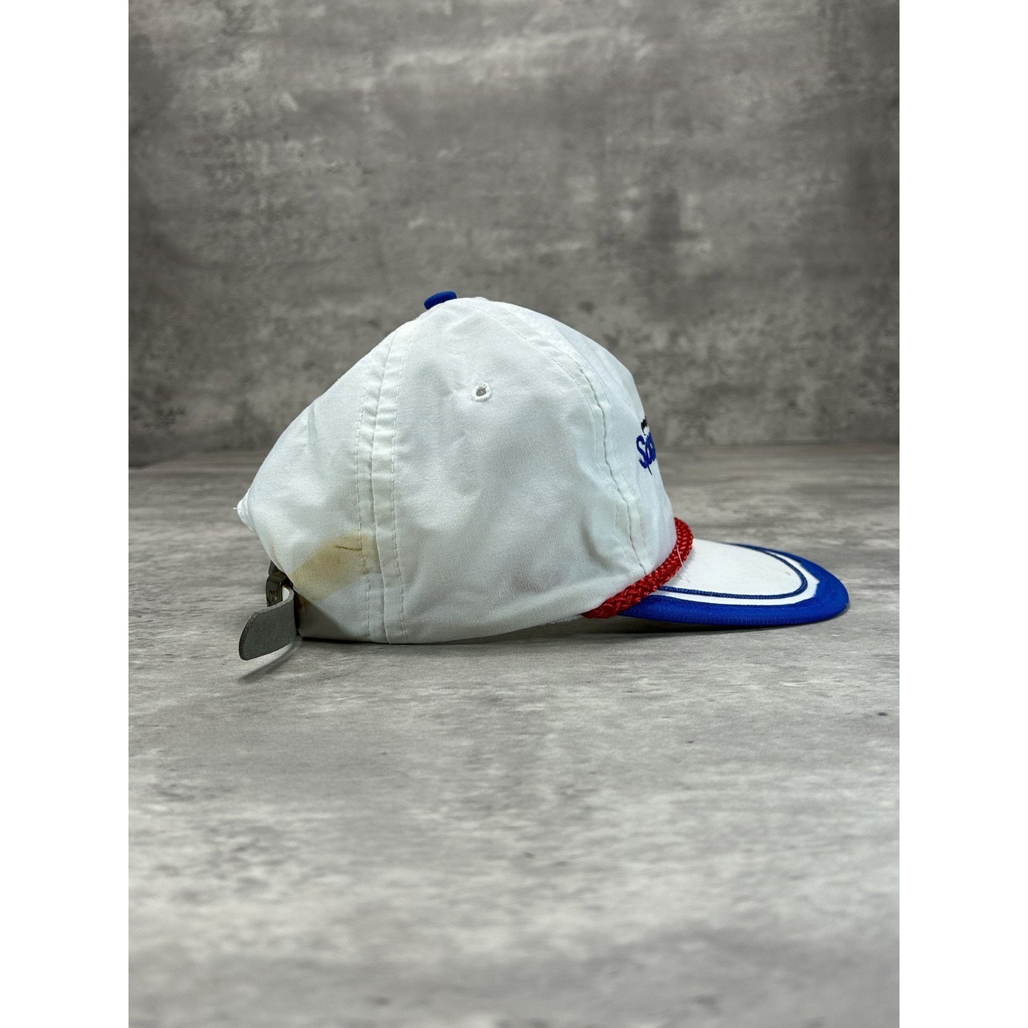 Vintage 90s NASA Kennedy Space Center Space Port Embroidered Strapback Hat OSFA