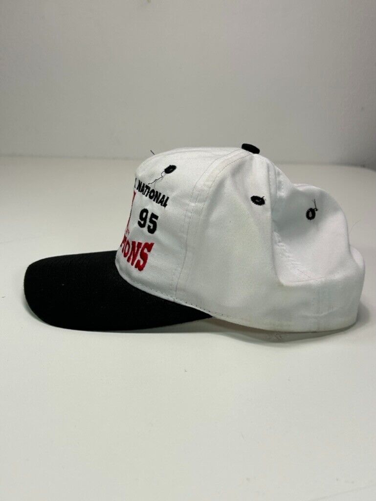 Vintage 1995 Cornhuskers NCAA Football Back To Back Champs Snapback Hat OSFA