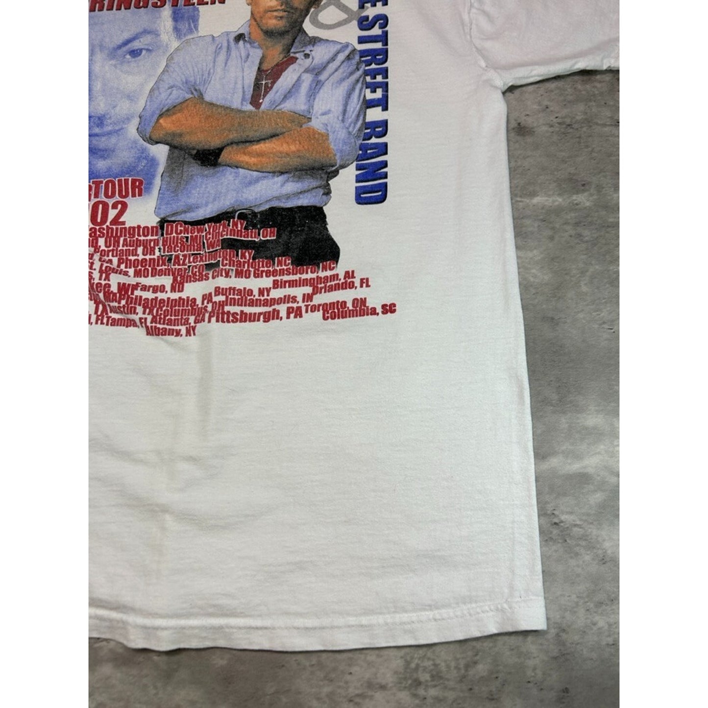 Vintage 2002 Bruce Springsteen Summer Tour Soul Music Band T-Shirt Size Large
