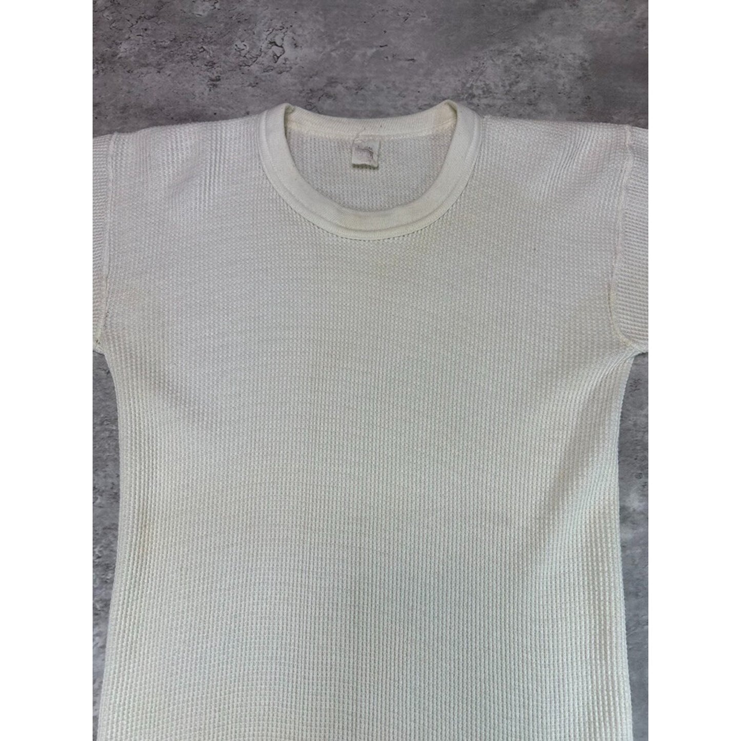 Vintage 1970s Montgomery Ward Thermal Print Long Sleeve T-Shirt Size Large