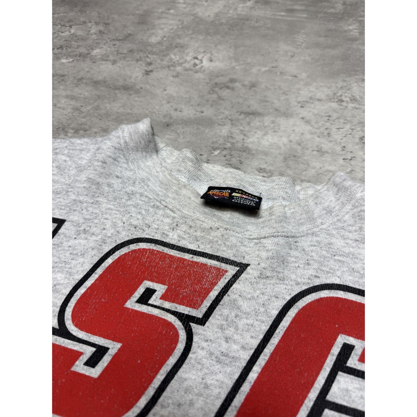 Vintage NASCAR Cafe Big Spell Out Destination Sweatshirt Size 2XL Gray