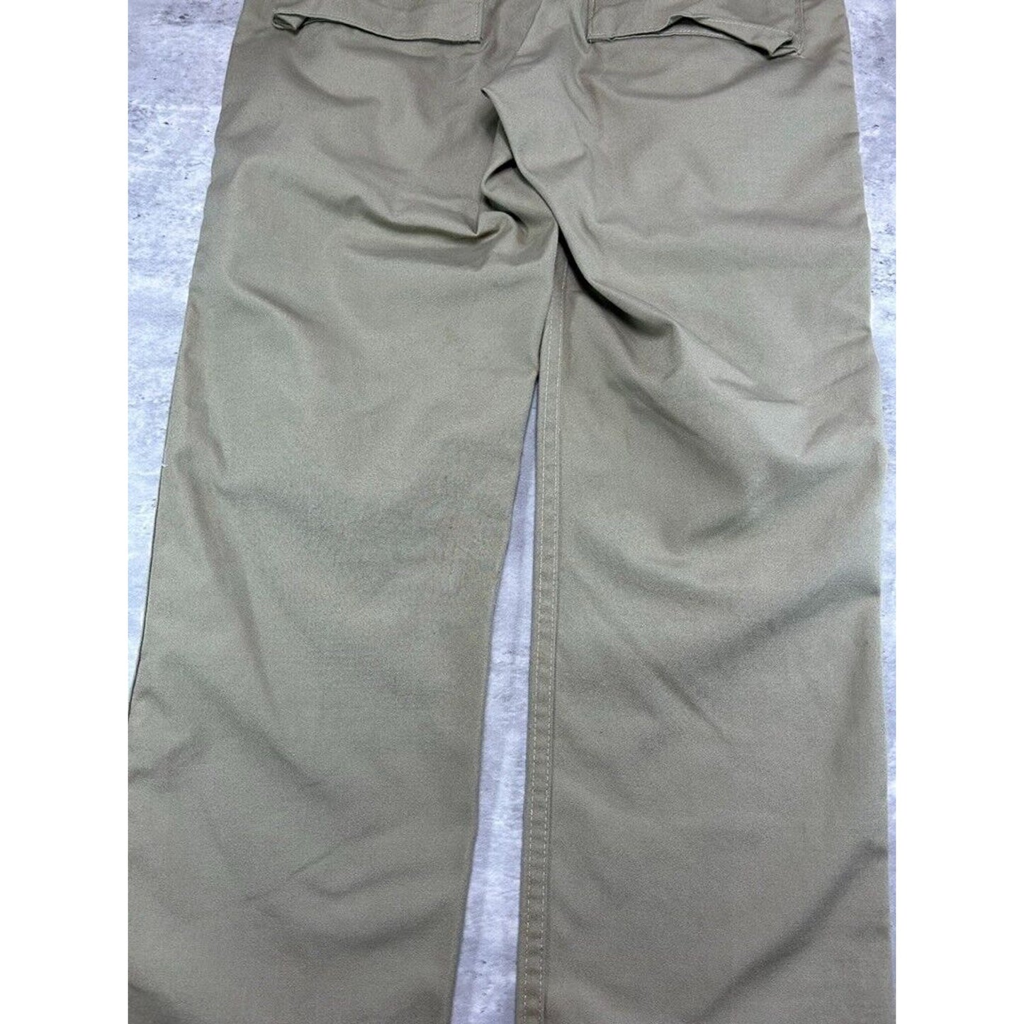 Vintage 1960s Multi Pocket Fishermans Cargo Pants Size 30 Beige