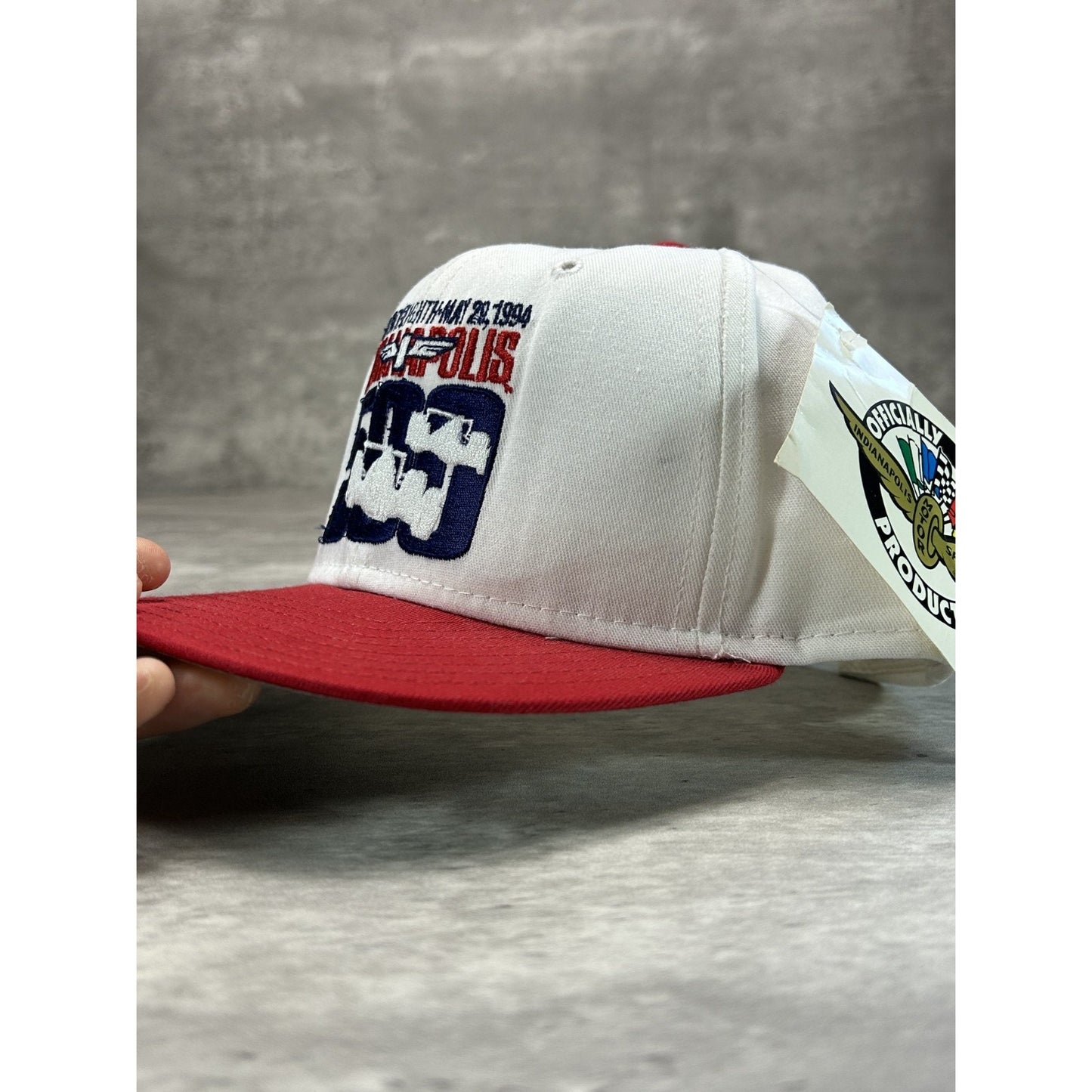 Vintage 90s 78th Indianapolis 500 Embroidered Spellout Nascar Snapback Hat OSFA