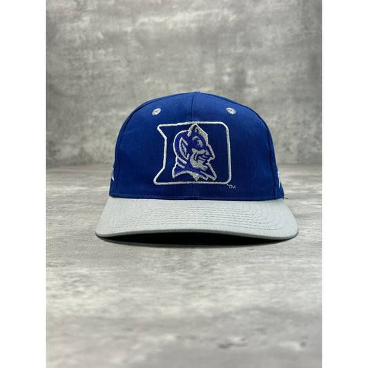 Vintage 90s Duke Blue Devils NCAA Embroidered Logo Snapback Hat OSFA