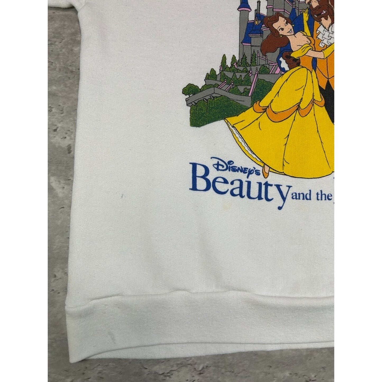 Vintage 80s/90s Disney Beauty Of The Beast Movie Promo Sweatshirt Size Small
