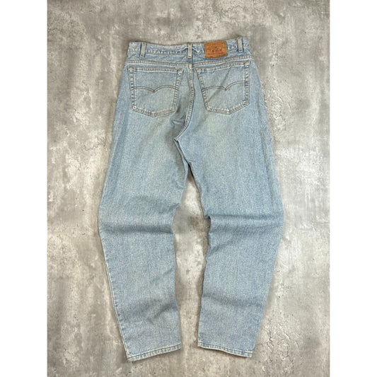 Vintage 90s Levis XX 550 Red Tab Light Wash Denim Pants Size 37 Blue