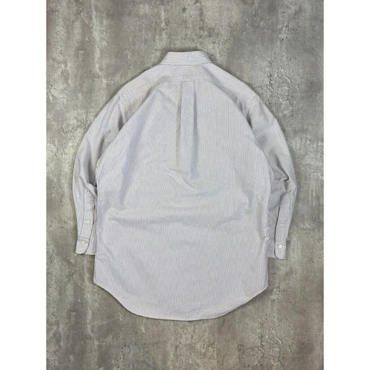 Vintage Polo Ralph Lauren Embroidered Pony Long Sleeve Button Up Shirt Size XL