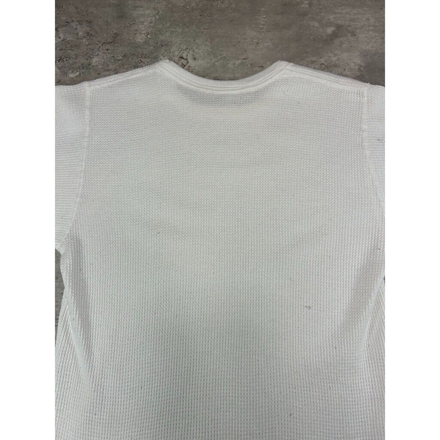 Vintage 1980s Standfields Blank Thermal Print Long Sleeve T-Shirt Size Medium