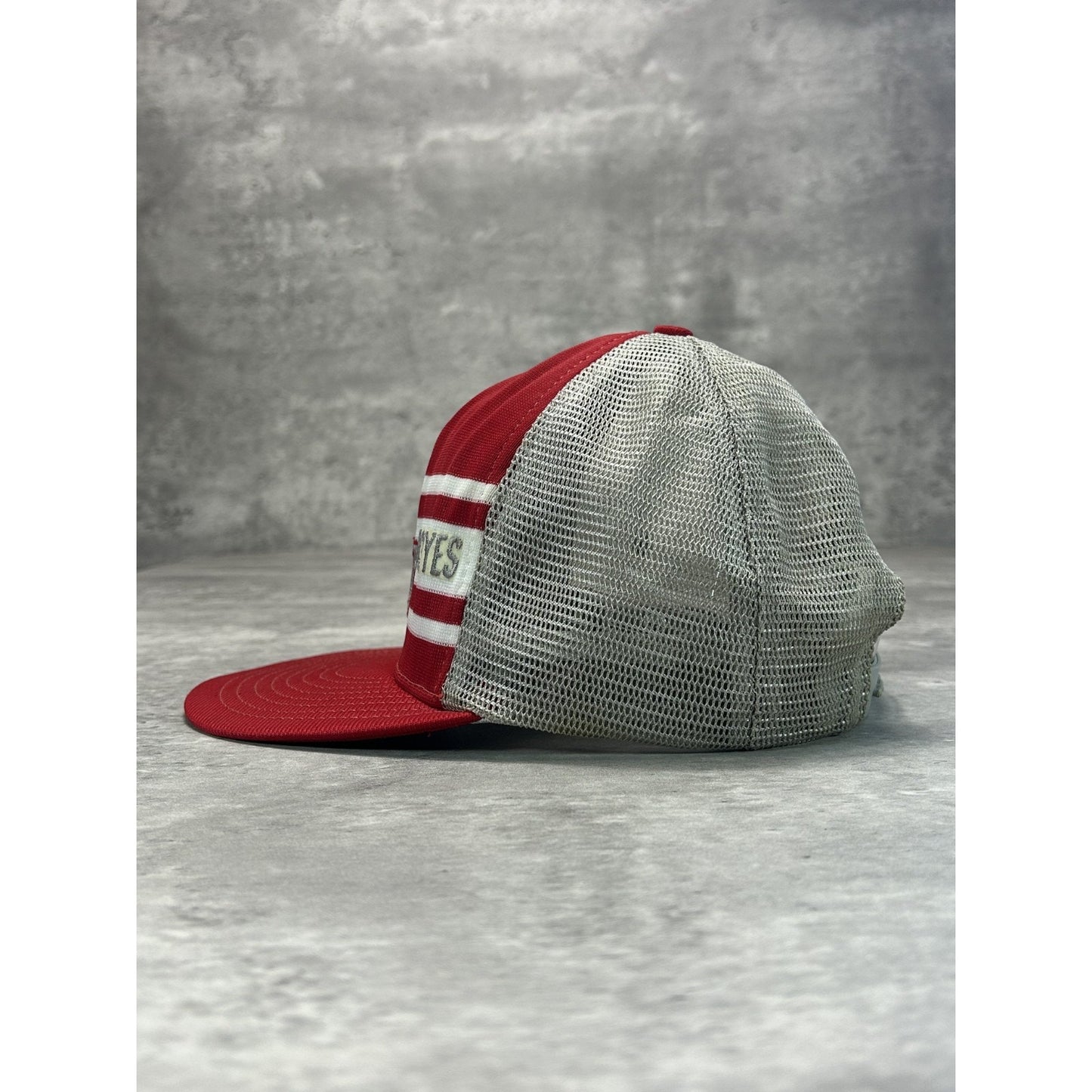 Vintage 80s Ohio State Buckeyes NCAA Embroidered Trucker Snapback Hat OSFA
