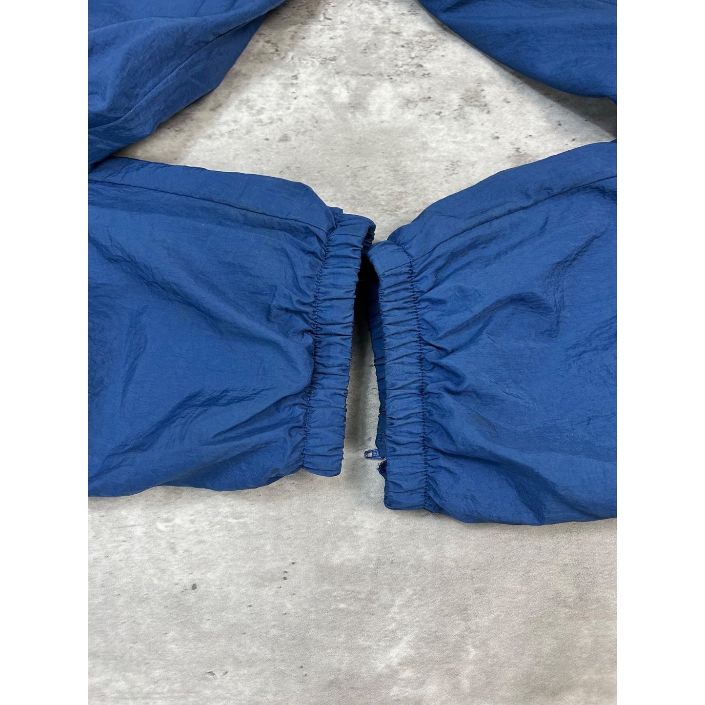 Vintage Nike Embroidered Mini Swoosh Splash Pants Size XL YOUTH Blue