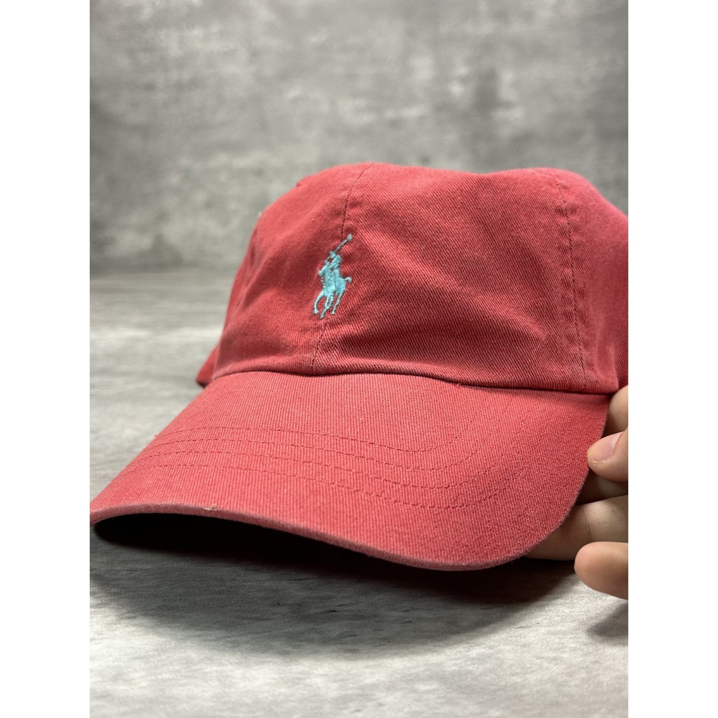 Vintage Polo Ralph Lauren Embroidered Pony Strapback Hat OSFA Red