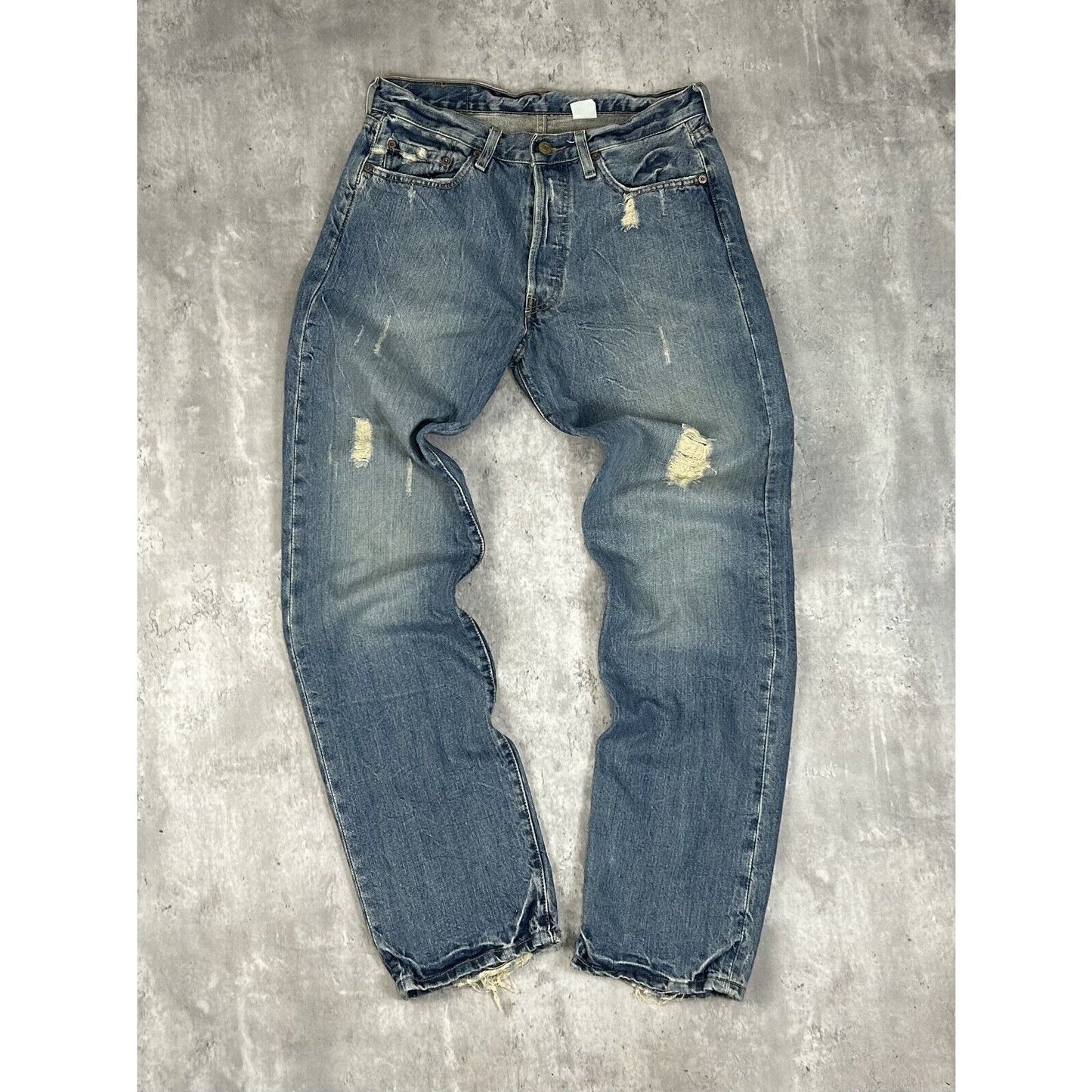 Vintage 90s Levis 501 Red Tab XX Medium Wash Denim Pants Size 32 Blue