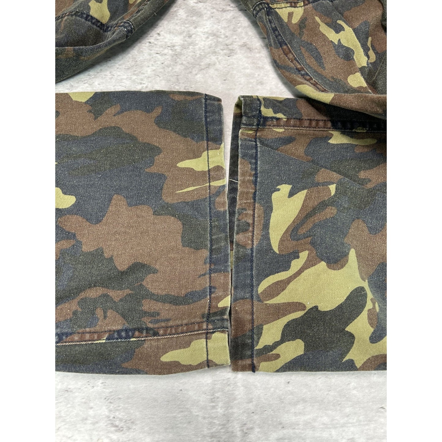 Vintage Halfix Denim Woodland Camo Hunting Cargo Pants Size 35