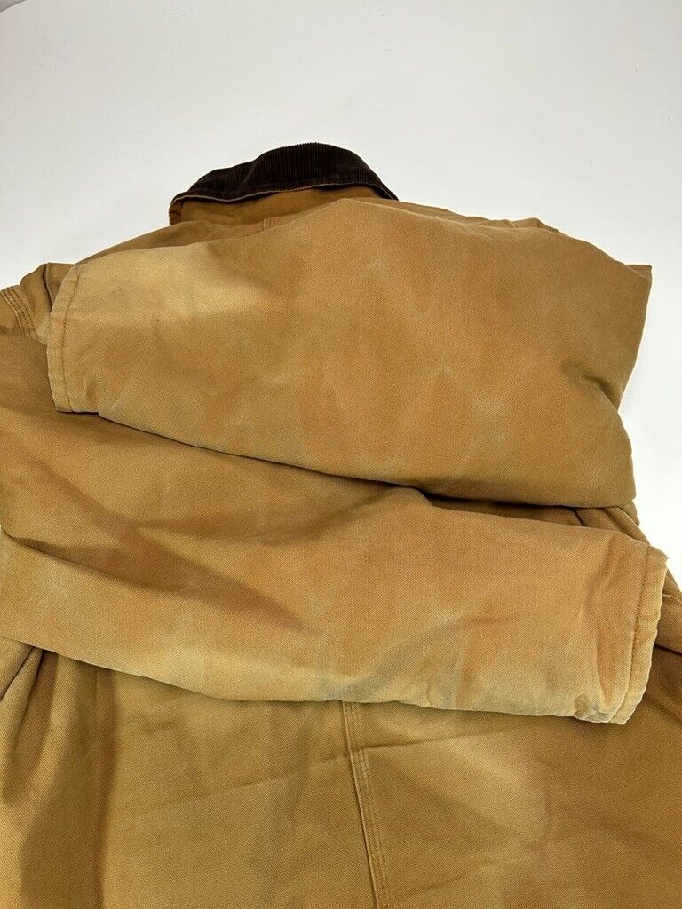 Vintage Dickies Quilted Lined Canvas Workwear Chore Jacket Size Large