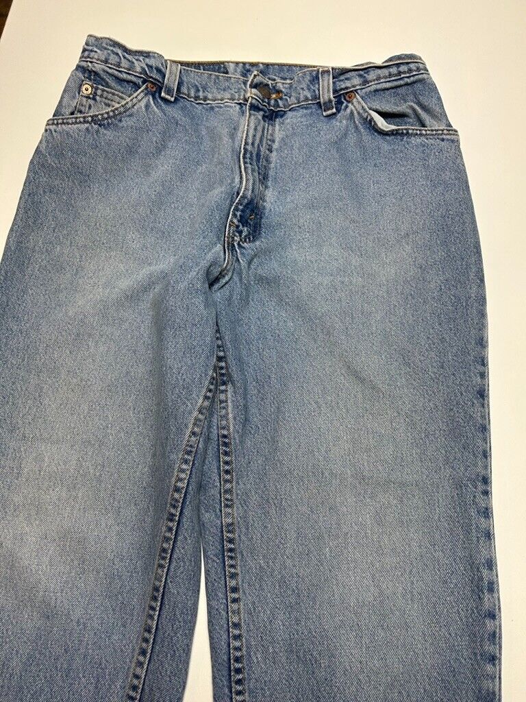 Vintage 90s Levis Orange Tab Medium Wash Denim Pants Size 32