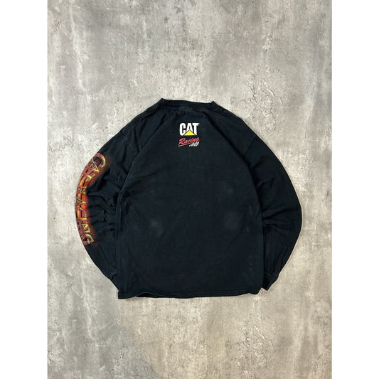 Vintage Dave Blaney #22 Cat Racing Nascar Long Sleeve T-Shirt Size Medium