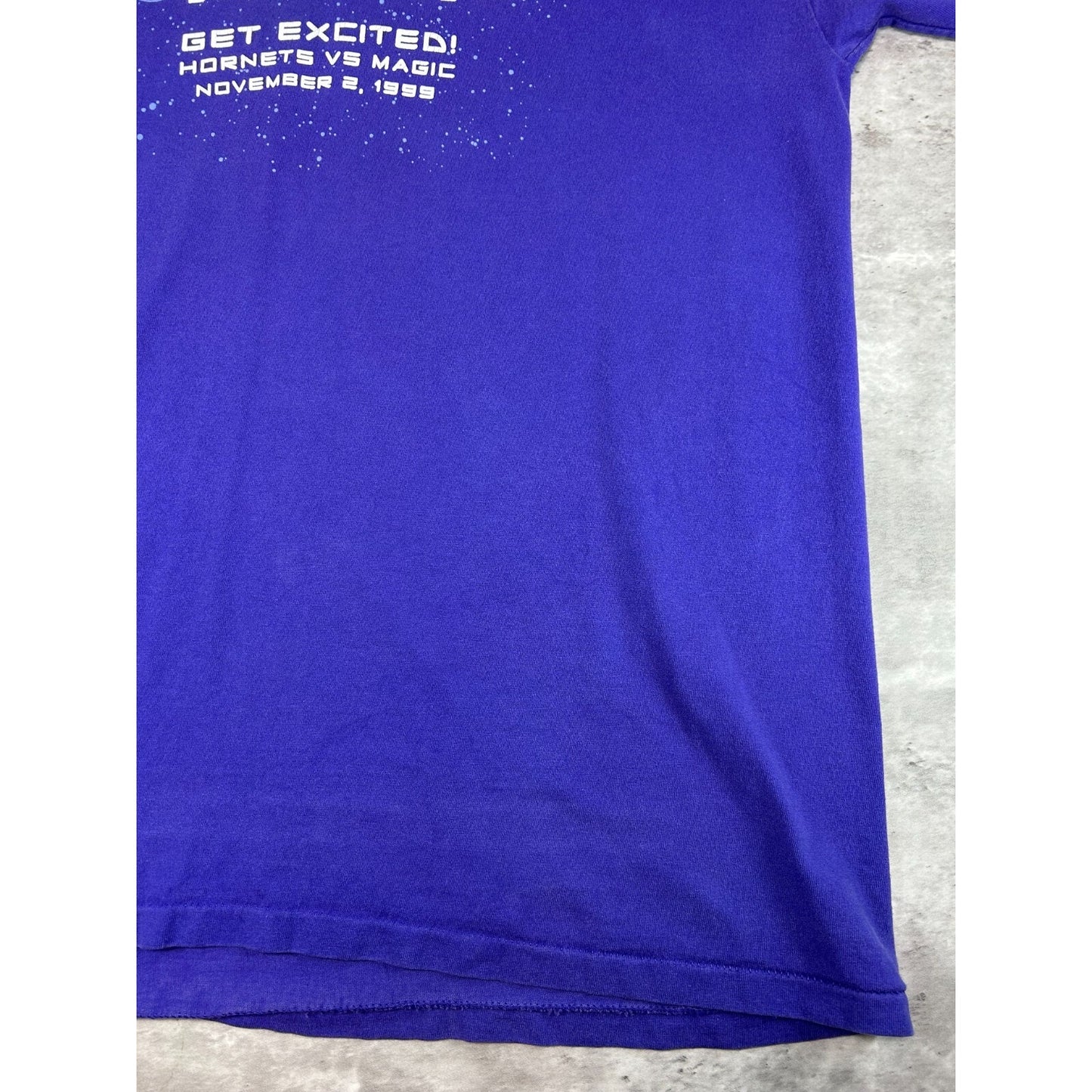 Vintage 1999 Charlotte Hornets vs. Orlando Magic NBA Basketball T-Shirt Size XL