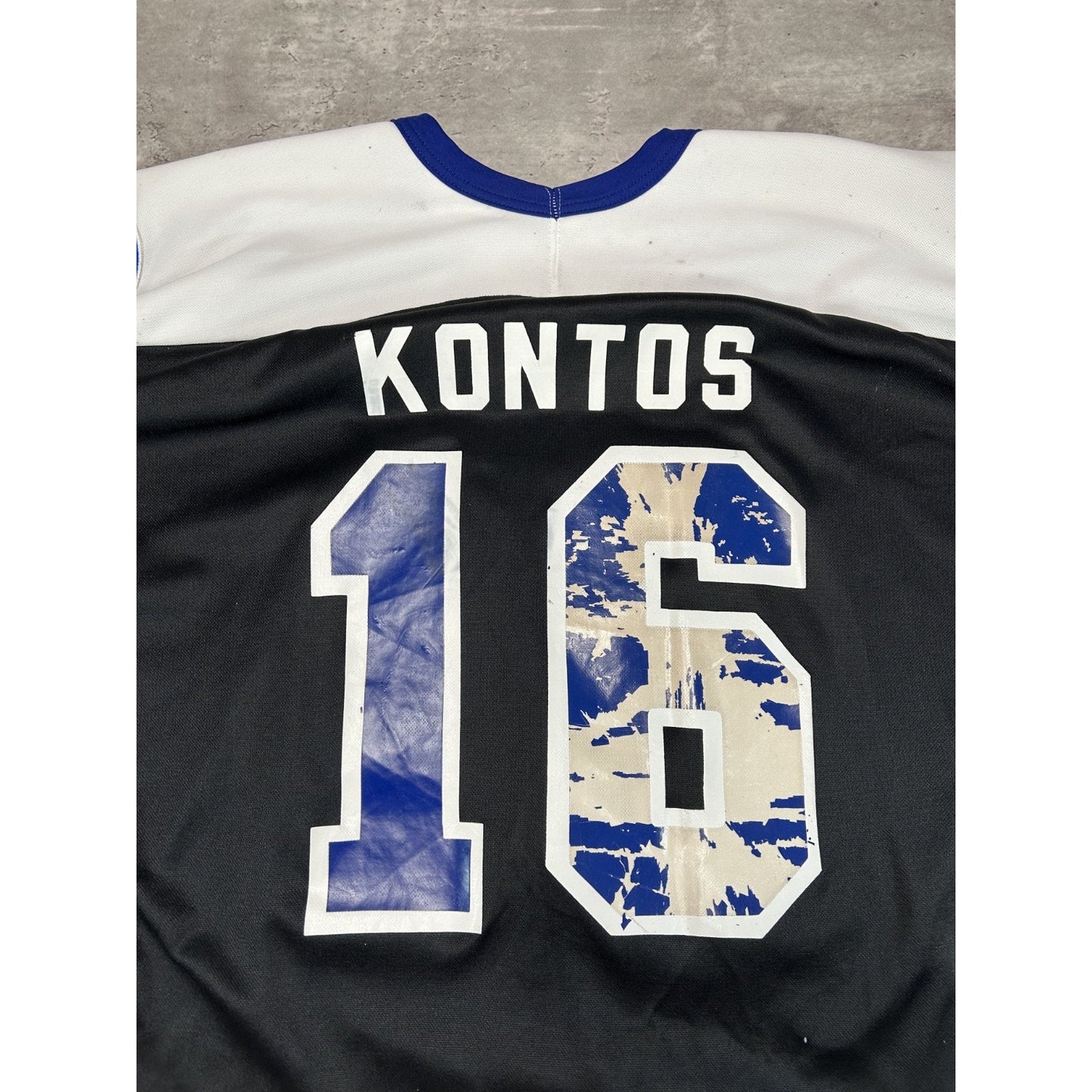 Vintage 90s Chris Kontos #16 Tampa Bay Lightning NHL Stitched Jersey Size XL