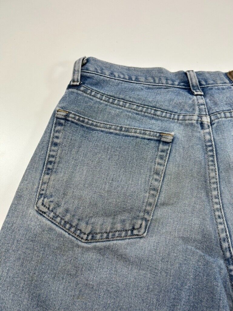 Vintage Wrangler Jeans Relaxed Fit Light Wash Denim Shorts Size 32