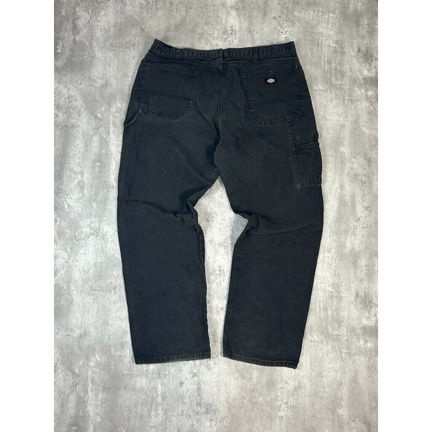 Vintage Dickies Canvas Work Wear Carpenter Pants Size 40W Black