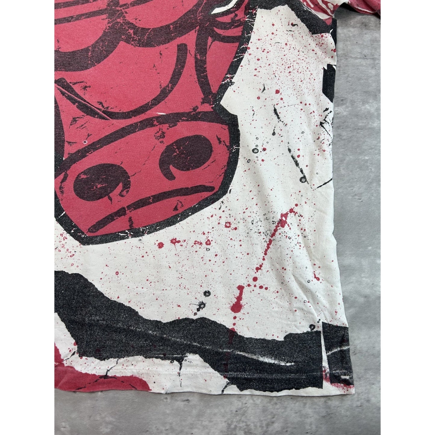 Vintage 90s Chicago Bulls NBA Da Bulls All Over Print Starter T-Shirt Size XL