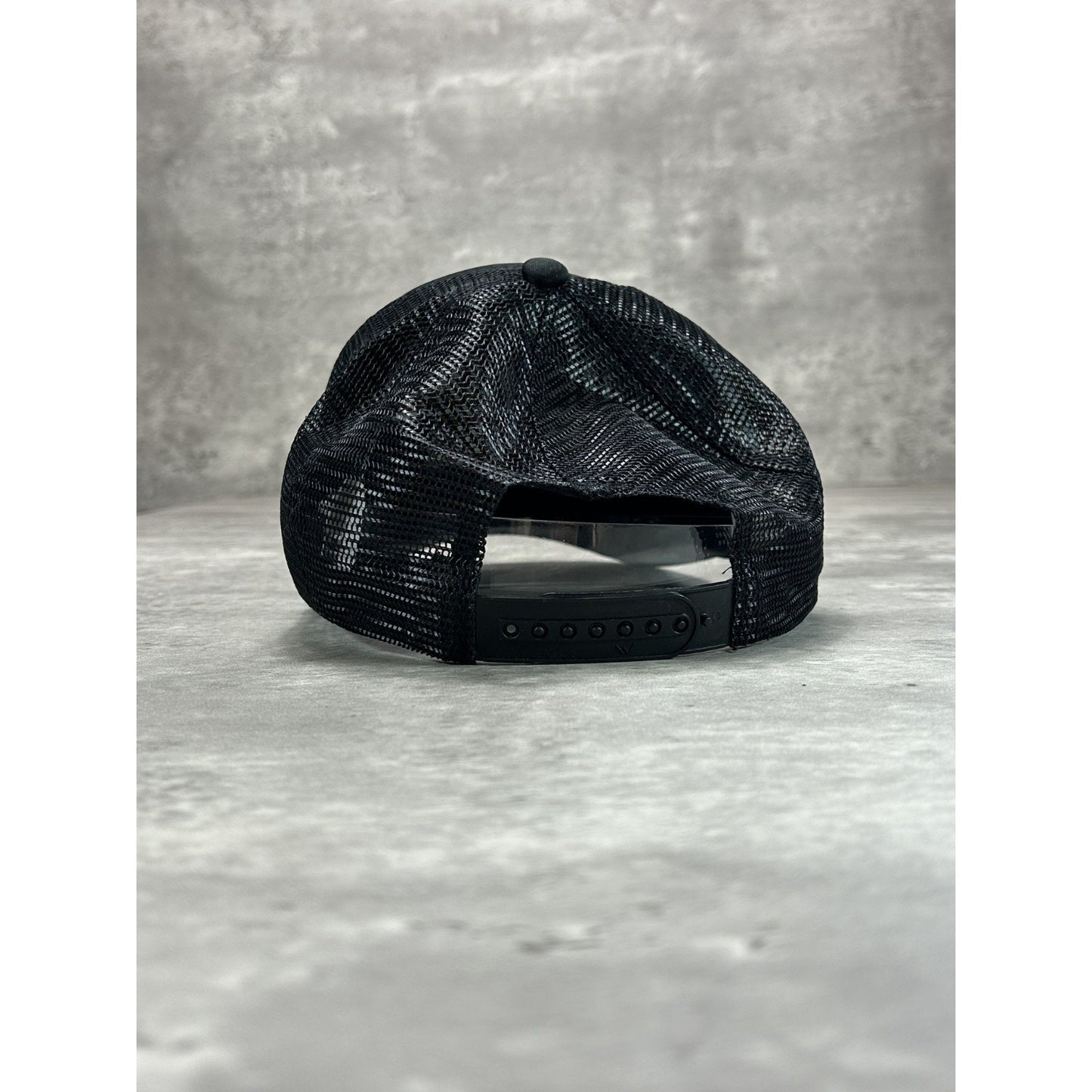 Vintage 90s Mustache Lover Embroidered Spellout Trucker Snapback Hat OSFA