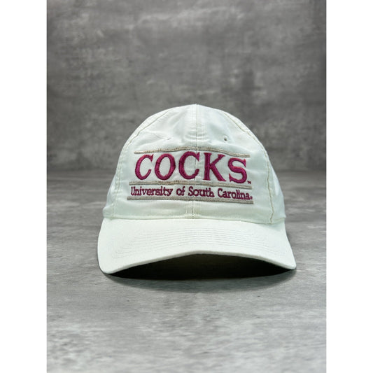 Vintage 90s South Carolina Gamecocks NCAA Embroidered Spellout Snapback Hat OSFA