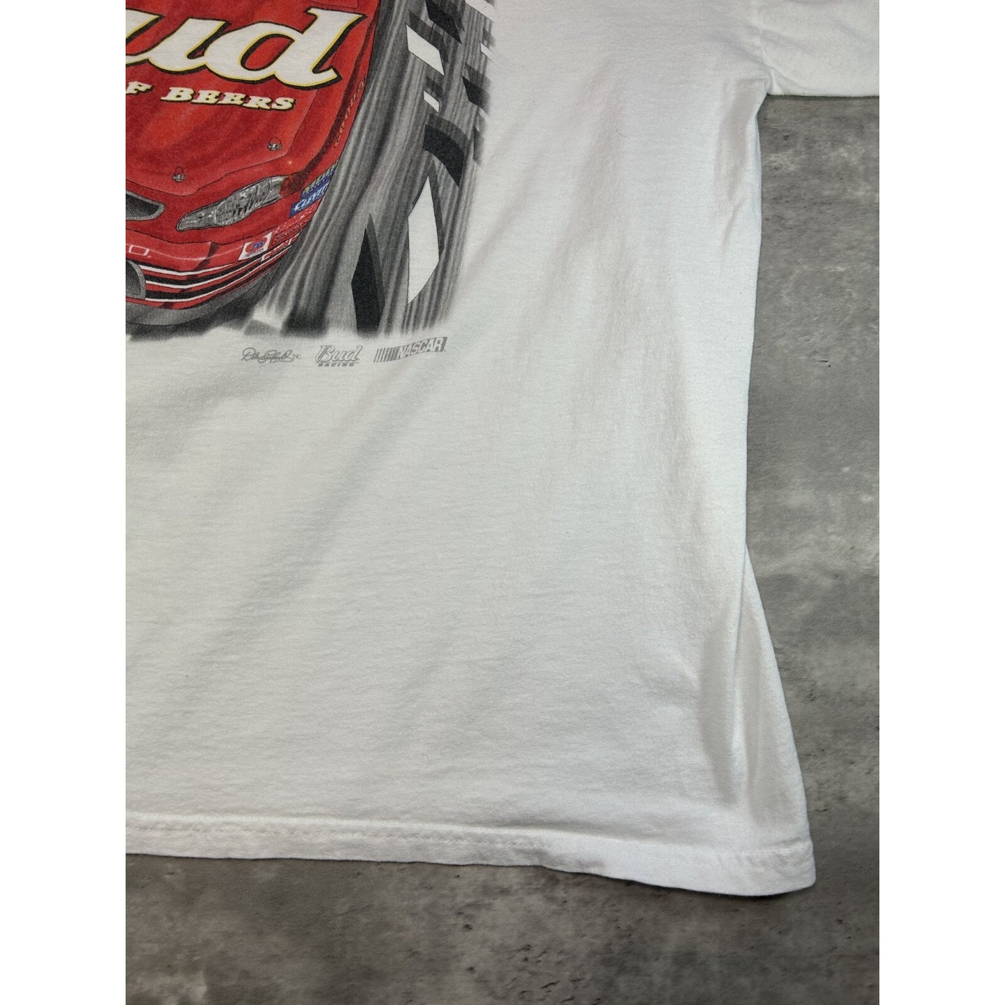 Vintage 90s Dale Earnhardt #8 Budweiser Racing Nascar Graphic T-Shirt Size XL