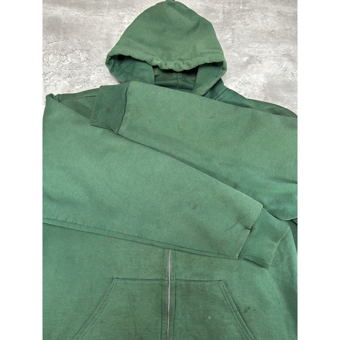 Vintage 80s/90s Carhartt Thermal Lined Workwear Full Zip Hooded Sweatshirt 2XL