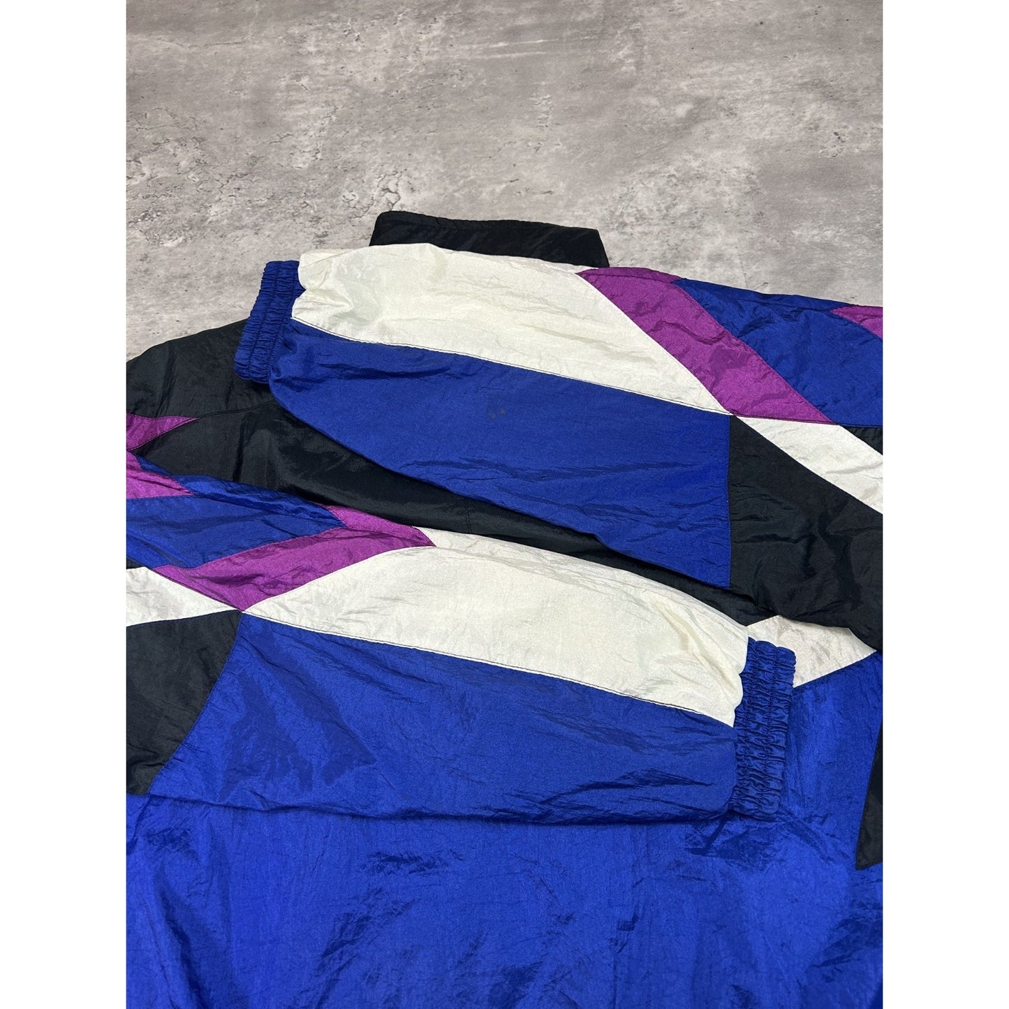 Vintage 90s USA Olympics Embroidered Logo Full Zip Windbreaker Jacket Size Small