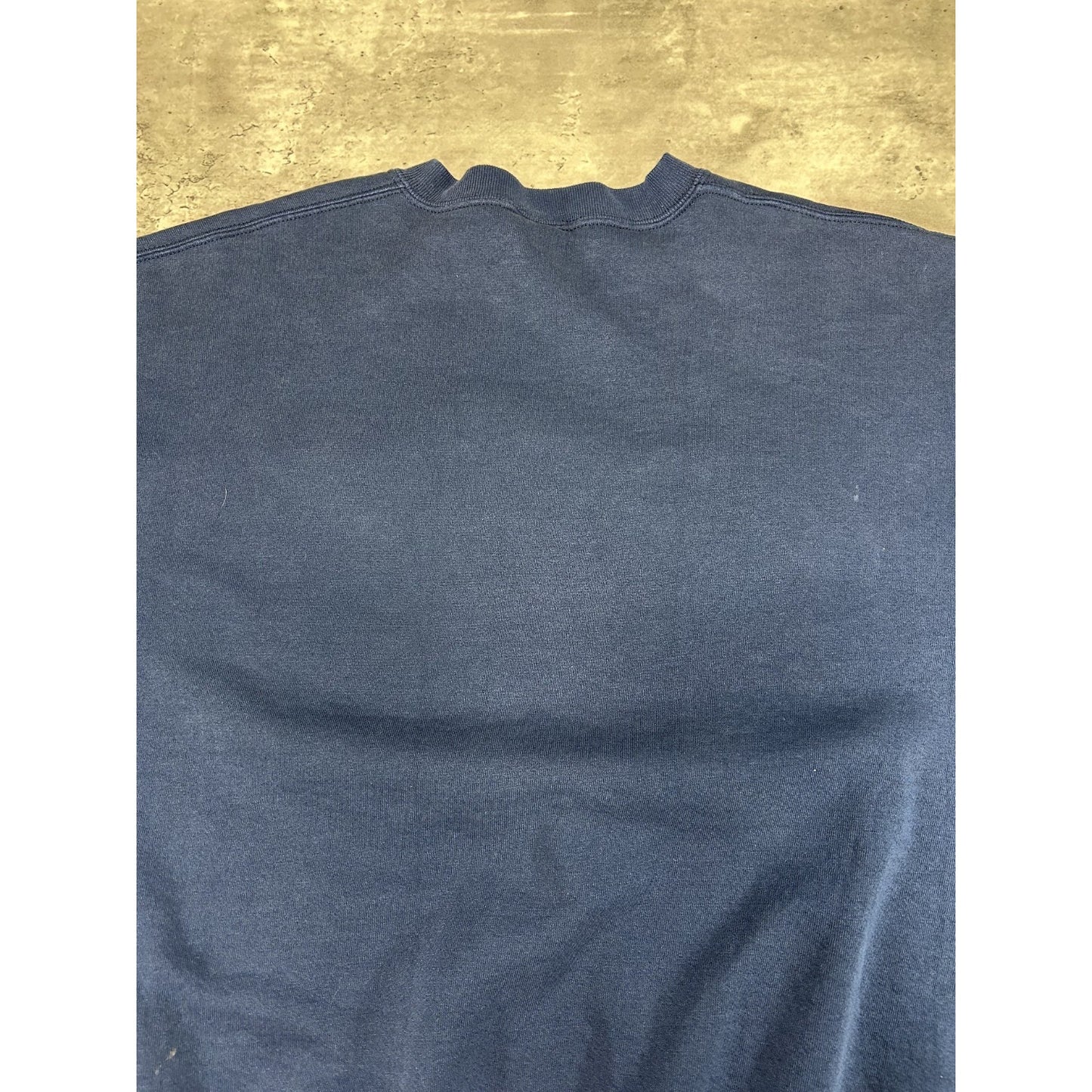 Vintage 90s UNC Tarheels NCAA Embroidered Spellout Sweatshirt Size XL Blue