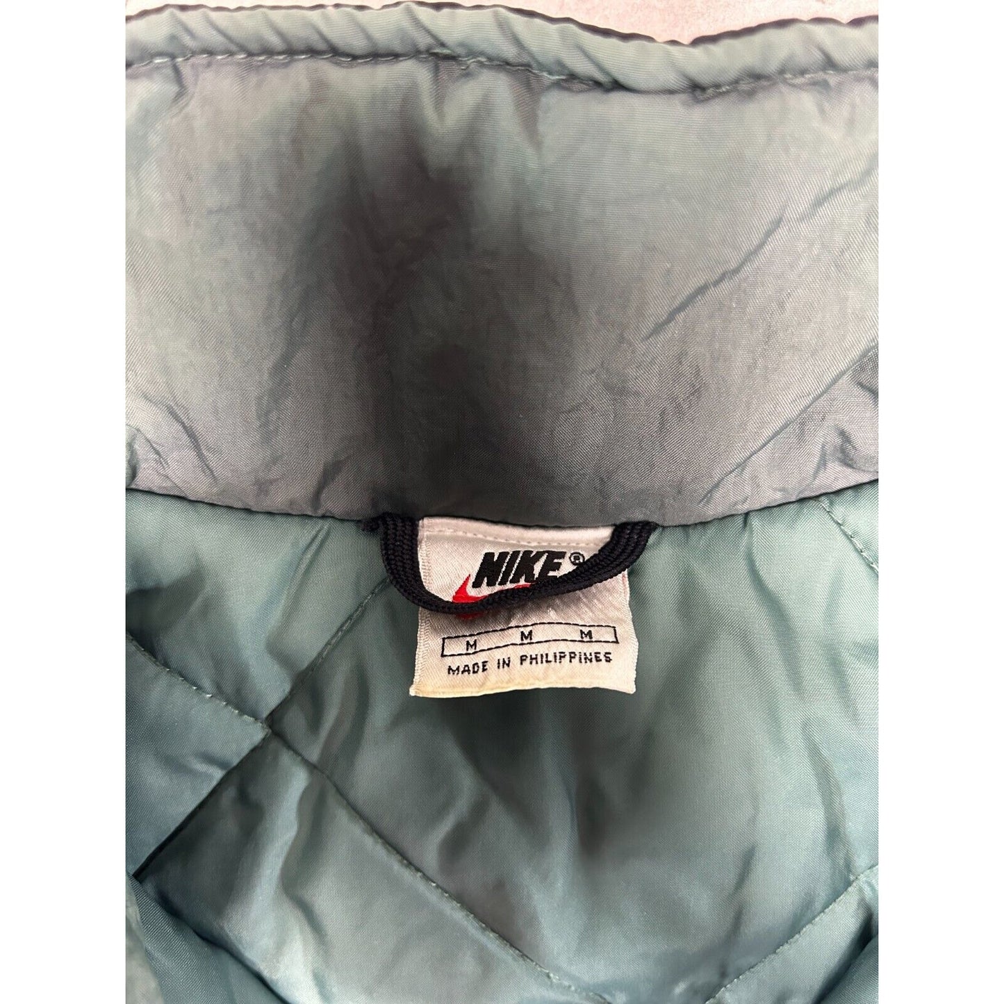 Vintage 90s Nike Air Embroidered Swoosh Insulated Full Zip Jacket Size Medium