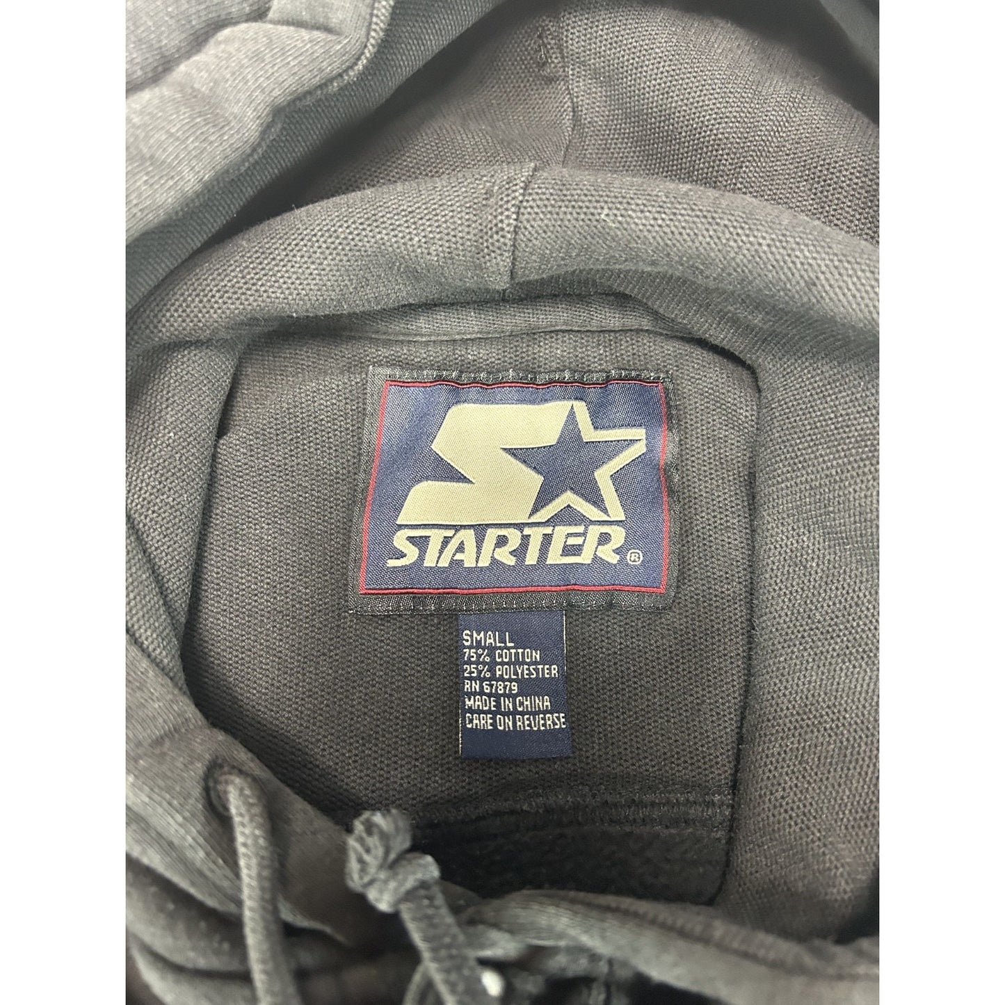 Vintage 90s Carolina Panthers NFL Embroidered Hooded Starter Sweatshirt Sz Small