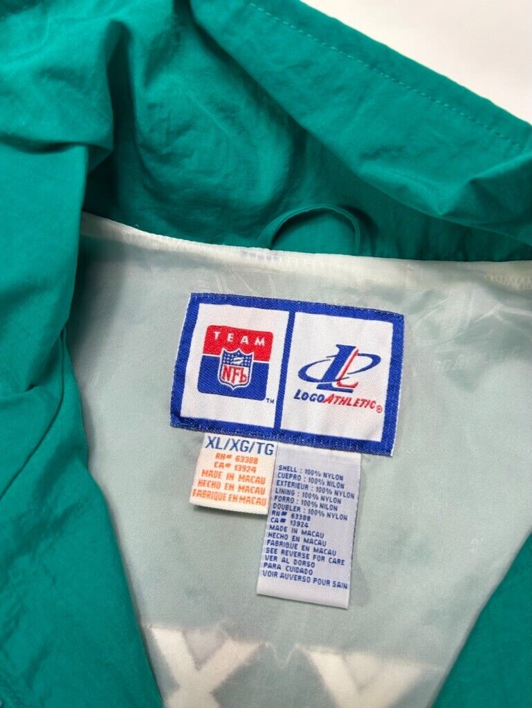 Vintage 1997 Super Bowl XXXI Full Zip Nylon Windbreaker Jacket Size XL
