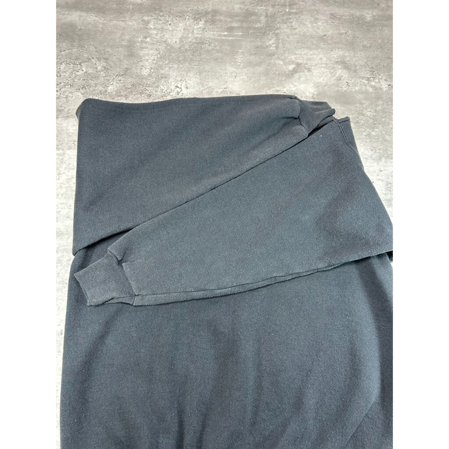 Vintage 90s Hanes Blank Pullover Crewneck Sweatshirt Size Large Black